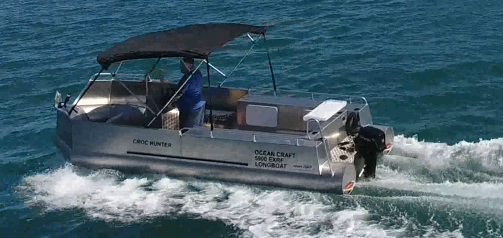 OCEAN CRAFT's Legendary Posi Lift Bow on an 18HP outboard YES